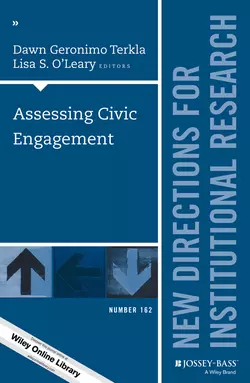 Assessing Civic Engagement. New Directions for Institutional Research, Number 162, Terkla Dawn