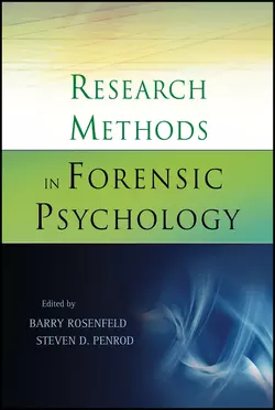 Research Methods in Forensic Psychology, Penrod Steven