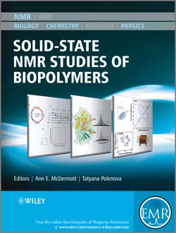 Solid State NMR Studies of Biopolymers, McDermott Anne