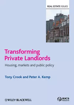 Transforming Private Landlords. housing, markets and public policy, Crook Tony