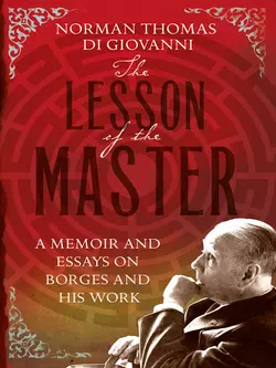 The Lesson of the Master Norman Thomas di Giovanni