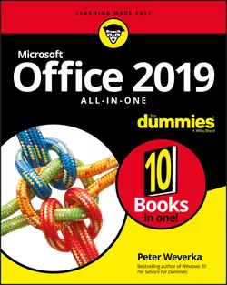 Office 2019 All-in-One For Dummies, Peter Weverka