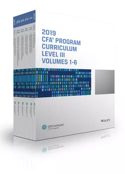 CFA Program Curriculum 2019 Level III Volumes 1-6 Box Set, CFA Institute