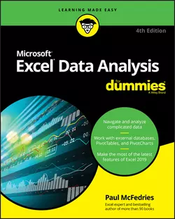 Excel Data Analysis For Dummies, Paul McFedries