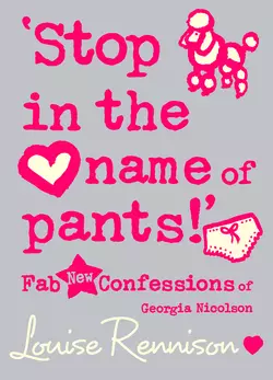 ‘Stop in the name of pants!’, Louise Rennison