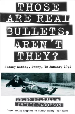 Those Are Real Bullets, Aren’t They?: Bloody Sunday, Derry, 30 January 1972, Питер Прингл