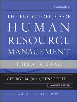 The Encyclopedia of Human Resource Management, Volume 3, William J. Rothwell