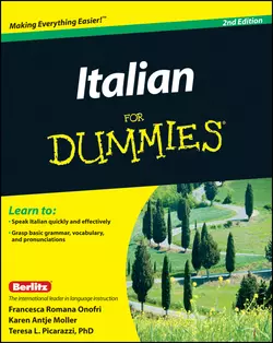 Italian For Dummies  Enhanced Edition Teresa Picarazzi и Karen Möller