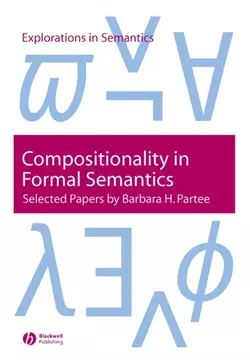 Compositionality in Formal Semantics, Barbara Partee