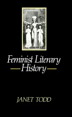 Feminist Literary History, Janet Todd