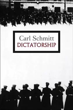 Dictatorship, Carl Schmitt