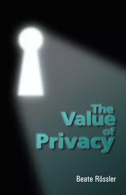 The Value of Privacy, Beate Rossler