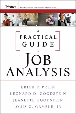 A Practical Guide to Job Analysis, Jeanette Goodstein