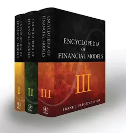 Encyclopedia of Financial Models Frank J. Fabozzi