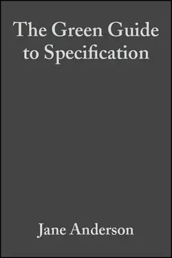 The Green Guide to Specification, Jane Anderson