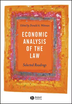 Economic Analysis of the Law 