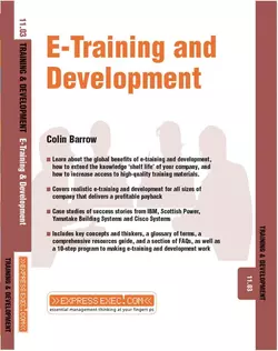 E-Training and Development 