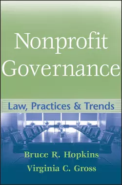 Nonprofit Governance Bruce R. Hopkins и Virginia Gross