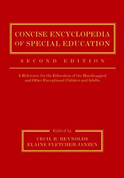 Concise Encyclopedia of Special Education, Elaine Fletcher-Janzen