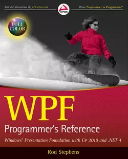 WPF Programmer′s Reference Rod Stephens