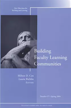 Building Faculty Learning Communities, Laurie Richlin