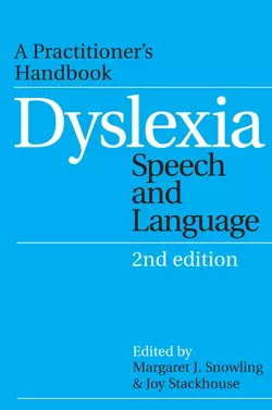 Dyslexia, Speech and Language, Joy Stackhouse