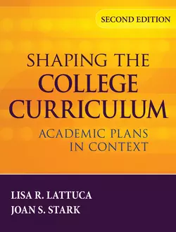 Shaping the College Curriculum, Joan Stark