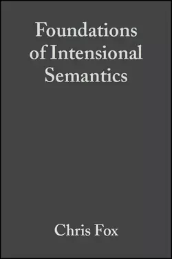 Foundations of Intensional Semantics, Shalom Lappin