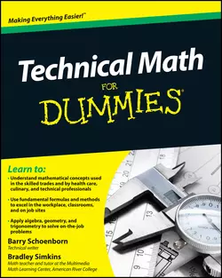 Technical Math For Dummies Barry Schoenborn и Bradley Simkins