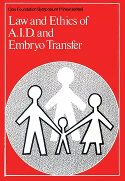 Law and Ethics of AID and Embryo Transfer, CIBA Foundation Symposium