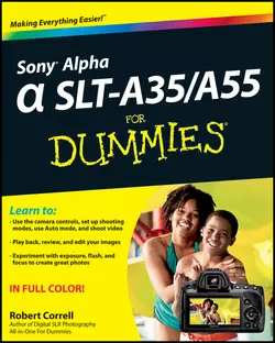 Sony Alpha SLT-A35  A55 For Dummies Robert Correll