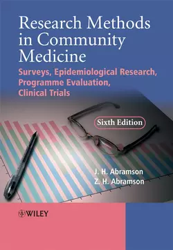 Research Methods in Community Medicine, Joseph Abramson