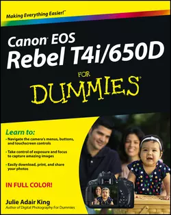 Canon EOS Rebel T4i/650D For Dummies, Julie King