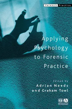 Applying Psychology to Forensic Practice, Adrian Needs