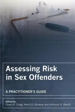 Assessing Risk in Sex Offenders, Anthony Beech