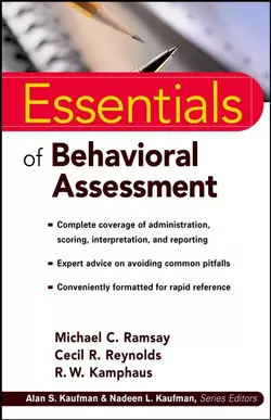 Essentials of Behavioral Assessment, Cecil Reynolds