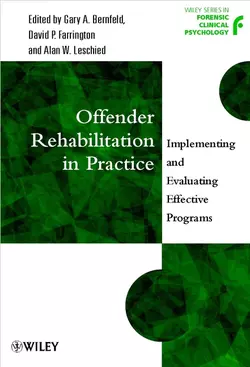 Offender Rehabilitation in Practice, Gary Bernfeld