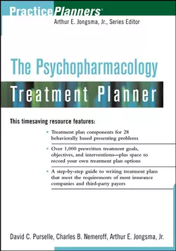 The Psychopharmacology Treatment Planner, Arthur E. Jongsma