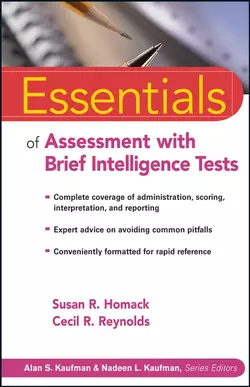 Essentials of Assessment with Brief Intelligence Tests, Cecil Reynolds