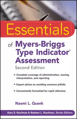 Essentials of Myers-Briggs Type Indicator Assessment 