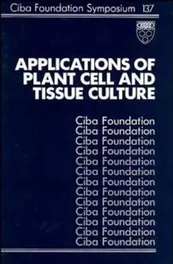 Applications of Plant Cell and Tissue Culture, Joan Marsh