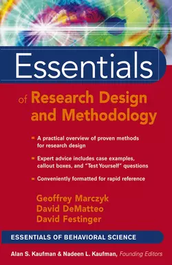 Essentials of Research Design and Methodology, David DeMatteo