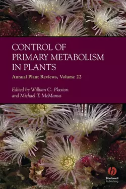 Annual Plant Reviews, Control of Primary Metabolism in Plants, William Plaxton