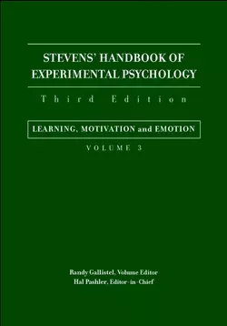 Stevens′ Handbook of Experimental Psychology, Learning, Motivation, and Emotion, Randy Gallistel