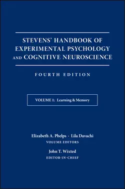 Stevens′ Handbook of Experimental Psychology and Cognitive Neuroscience, Learning and Memory, John Wixted