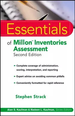 Essentials of Millon Inventories Assessment 