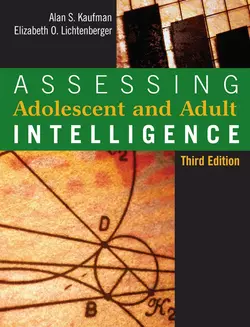 Assessing Adolescent and Adult Intelligence, Elizabeth Lichtenberger