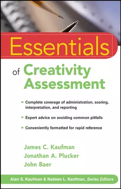 Essentials of Creativity Assessment, John Baer