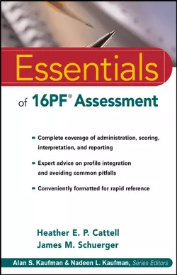 Essentials of 16PF Assessment, James Schuerger