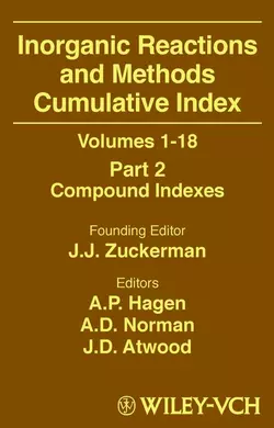 Inorganic Reactions and Methods, Cumulative Index, Part 1, A. Norman